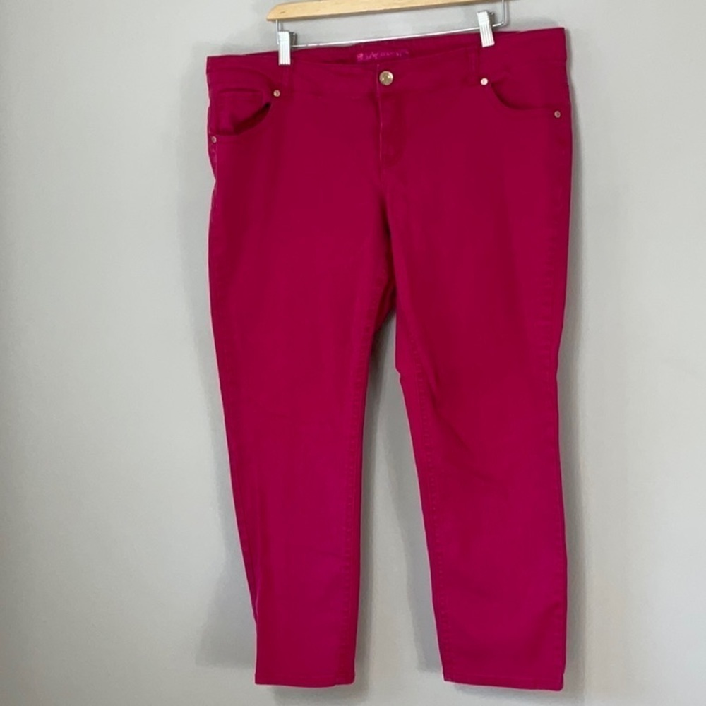 Pure Energy cropped jeans magenta